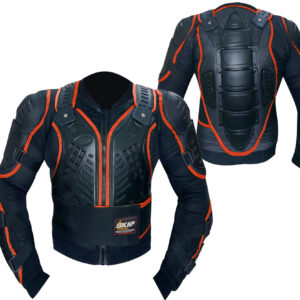 Men Motorcycle Protective Body Armor Safety Jacket Orange