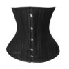 Black Leather Underbust Corset