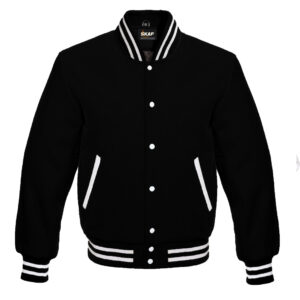 Letterman Varsity Jacket All Wool Black/Red/White